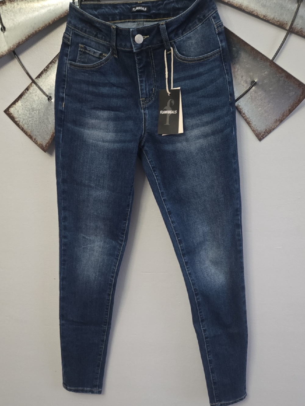 Flamingals Women's Dark Blue Slim Jeans